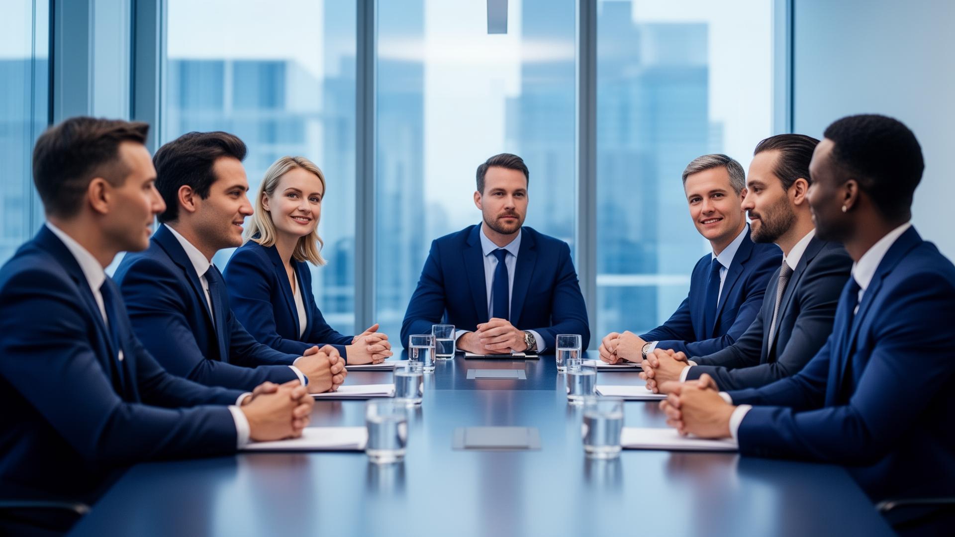 Professional team in office